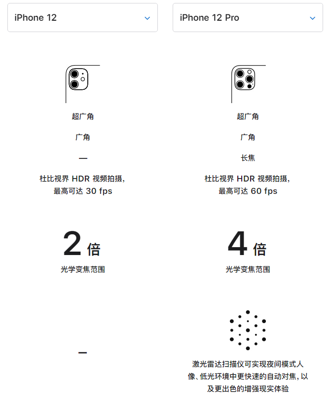 和县苹果手机维修分享苹果 iPhone 12 与 iPhone 12 Pro 选哪款 